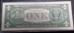 1957 US BLUE SEAL $1 SILVER CERTIFICATE FEDERAL RESERVE NOTE AU-UNC