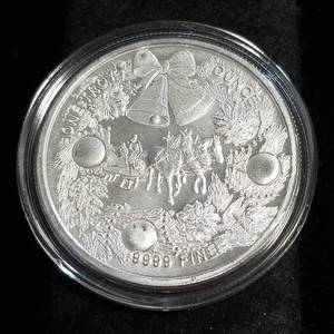 CHRISTMAS 2020 SNOWMEN 1 TROY OZ. .999 FINE SILVER IN AIRTITE