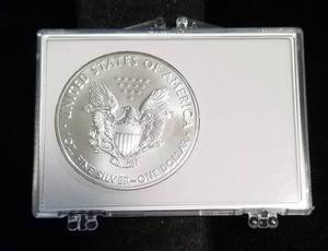 CHRISTMAS 2020 AMERICAN SILVER EAGLE IN CASE