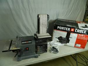 lot 4 image: Porter Cable 4 X 8 Belt  Disc Sander