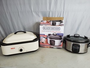 lot 123 image: 6 Quart Wifi Slow Cooker, 18 qt Roaster
