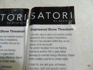 lot 140 image: New Satori 2 x 36 inch Stone Thresholds