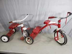 lot 150 image: Pair of Retro Metal Tricycles