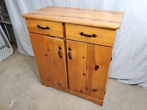 lot 157 image: Wood Storage Cabinet