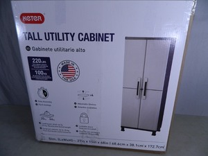 lot 44 image: New Keter Utility Cabinet