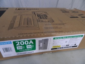 lot 51 image: New Siemens 200 Amp Main Breaker Load Center