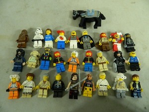 lot 64 image: 27 Lego Mini Figures plus Horse
