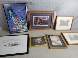 lot 7A image: Thomas Kinkade, Jim Hansel, Ragtime Broadway Poster, Northwest Airlines, and More