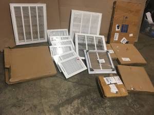 Lot of assorted  Metal GrillsVents not used see pictures
