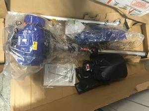Badger 31 cc Gas 4-Cycle 2-in-1 Straight Shaft Grass Hand Held Trimmer with Brush Cutter Blade and Bonus Harness not used