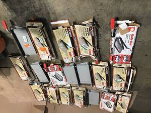 Lot of assorted Roberts Vinyl Tile Cutters various conditions see pictures