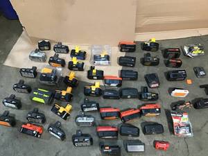 Lot of assorted used Batteries all brands, types and conditions see pictures