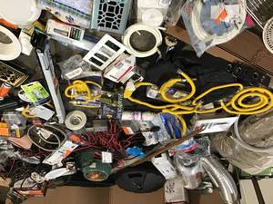 Lot of assorted Misc Electrical, Plumbing and hardware items see pictures