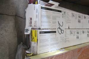 lot 28 image: Straiated Stone Grey 12 in. Wide x 24 in. Length Click Floating Vinyl Plank (156.64 SQ FT)