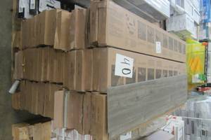 lot 40 image: Mohawk Home Osprey Oak Waterproof Rigid 5mm Thick Luxury Vinyl Plank Flooring  1mm Attached Pad Included(882. SQ FT)