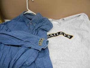 lot 21 image: NOS - 2 BAILEYS EMBROIDERED SHIRTS SIZE XL - NICE - SEE PICTURES NEW OLD STOCK