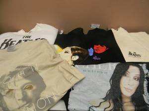 lot 25 image: BAND & PERFORMERS SHIRTS SOME NOS - SEE PICTURES