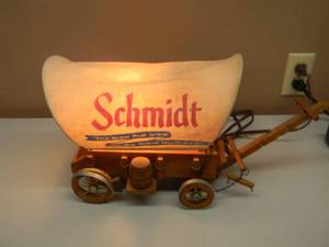lot 42 image: SCHMIDT BEER WAGON LAMP - NICE - SEE PICTURES