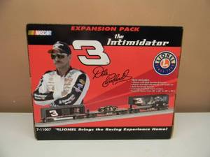 lot 2 image: LIONEL O Scale-Lot No. 82- Nascar The Intimidator #3 Expansion Pack -NEW IN BOX - SEE PICTURES