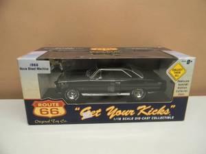 lot 7 image: ROUTE 66 118 SCALE 1966 NOVA SS 327 STREET MACHINE DIECAST - NEW IN BOX - SEE PICTURES