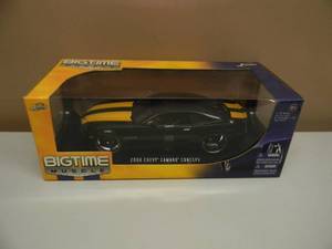 lot 9 image: BIG TIME MUSCLE 118 SCALE 2006 CHEVY CAMARO CONCEPT DIECAST - NEW IN BOX - SEE PICTURES