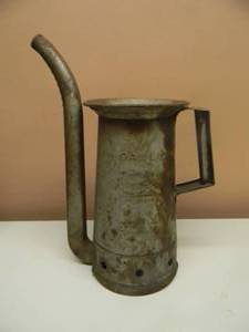 lot 28 image: Vintage Brookins 12 Gallon Oil Can 4 Quart Dispenser - SEE PICTURES