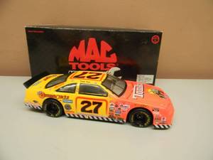 lot 36 image: MAC TOOLS KENNY IRVIN 1997 FORD THUNDERBIRD #27 TONKA 124 SCALE - LIMITED EDITION 1 OF 1500 - NEW IN BOX - SEE PICTURES