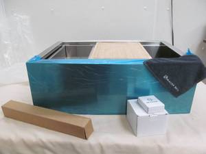 glacier bay farmhouse kitchen sink