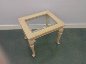Gaberts Glass Top End Table
