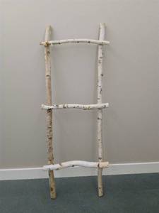 Handmade White Birch Ladder