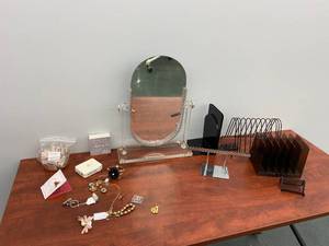 Lot of Misc. Office Supplys and Costume Jewelry.