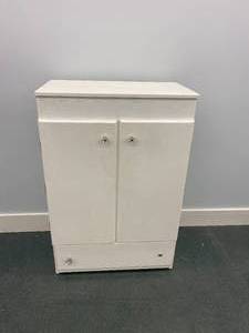 White Cabinet With Drawer