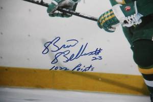 Brian Bellows Framed Autographed Photo