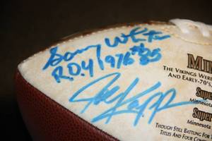 Minnesota Vikings Multi Signed Autograph Football