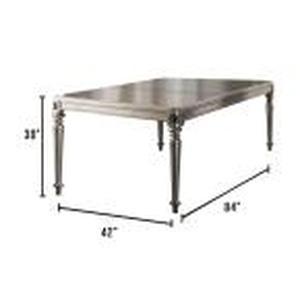 lot 71 image: Xandra Champagne Transitional Style Dining Table