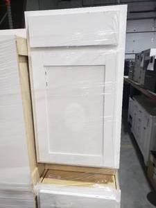 lot 127 image: PALLET LOT OF KITCHEN CABINETS