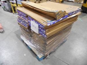 lot 30 image: (24) 2 ft. x 4 ft. White Integrated LED Drop Ceiling Troffer Light with 5000 Lumens, 4000K