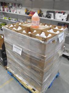 lot 109 image: (16) GALLON JUGS OF Kay Hawk Fryer CleanerDegreaser