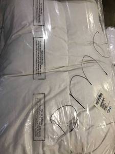 Pillowtop 5 in. Queen Down Featherbed Mattress Topper, FA32-Q-WHITE, NEW