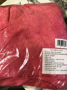 Company Cotton Womens LXL Turkish Cotton Shower Wrap in Sorbet, RK35-LXL-SORBET