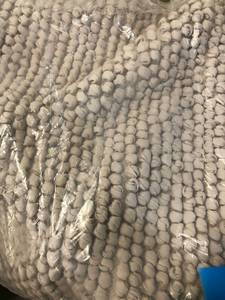 Cotton Twill Chunky Loop Linen 24 in. x 40 in. Bath Rug, VJ74-24X40-LINEN, NEW