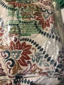 Harrison Medallion Wrinkle-Free Sateen Duvet Cover, 50339D-Q-MULTI, NEW