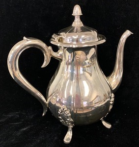 lot 4 image: Theodor Olsen Norwegian Silver Plate CoffeeHot Water Serving Pot #1