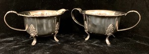 lot 6 image: Theodore Olsen  Silverplate Cream and Sugar Set
