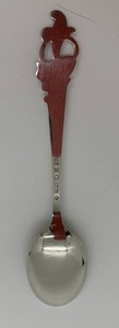 lot 38 image: TH Marthinsen Blue Bells Pattern Sterling Silver Demitasse Spoon 2
