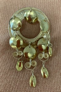 lot 58 image: Leif J Hansen Norwegian Gilt Sterling Solje Brooch