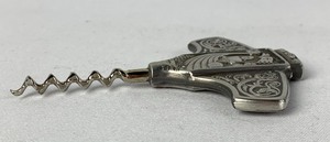 lot 133 image: Konge Tinn Norwegian Pewter Viking Corkscrew in Original Box
