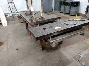 10 x 35 Rolling Table with (3) We...