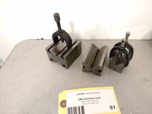 (3) Assorted V-Blocks & Clamps...