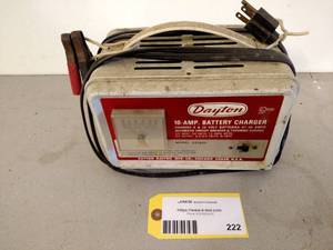Dayton 10 Amp Battery Charger...
